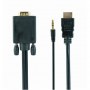 Cablexpert Video adapter cable | 15 pin HD D-Sub (HD-15) | Mini-phone stereo 3.5 mm | Male | 19 pin HDMI Type A | Male | Black | - 4